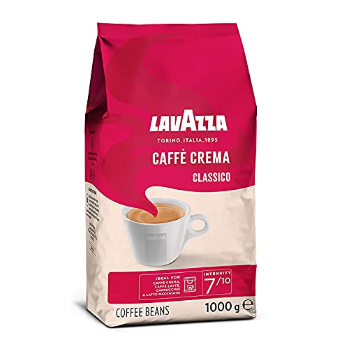 Lavazza Caffè Crema Classico, 1kg-Packung, Arabica und Robusta, Mittlere Röstung​