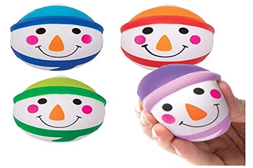 Baker Ross AX430 Schneemann Mini Softbälle - 4 Stück, Lustiges Spielzeug für Kinder zur Winterzeit perfekte Party, Beute, Preis oder Korbfüller