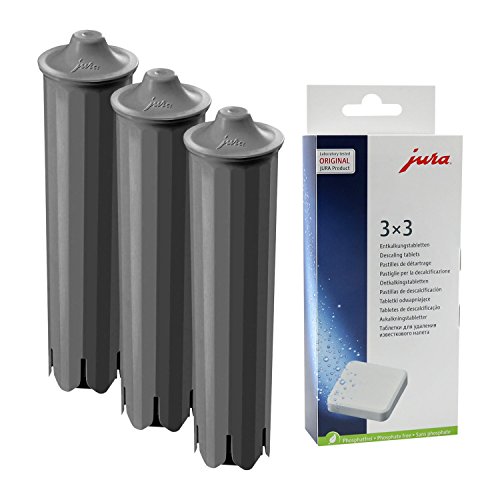 3x JURA CLARIS SMART Filterpatrone + 1x 3er JURA Entkalkungstabletten