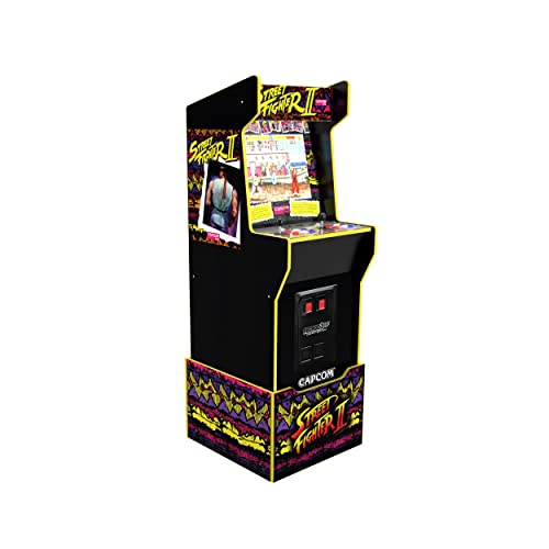 Arcade 1Up Capcom Legacy Street Fighter Collection Basic Unit & Licensed Riser, único