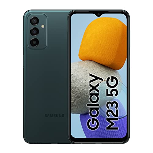 Samsung Galaxy M23 5G, Android Smartphone, 6,6 Zoll Infinity-V TFT Display, 5.000 mAh Akku, 4 GB RAM 128 GB Speicher, Dual-SIM, Deep Green