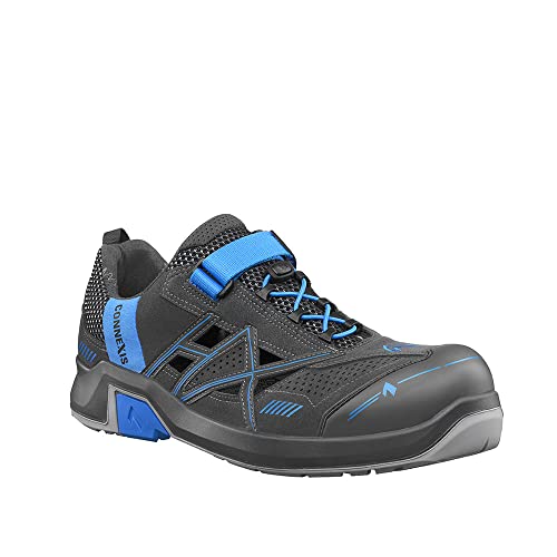 Haix CONNEXIS Safety Air S1 Low/Grey-Blue Sportlich-leichte Sandale für den Indoor-Bereich. 43