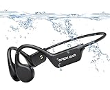 Relxhome Schwimmen Kopfhörer, Knochenschall Kopfhörer Eingebaute 32GB Speicher, MP3 Sport Kopfhörer Bluetooth 5.3, IPX8 Wasserdicht, 10 Stunden Spielzeit, Open Ear Kopfhörer für Schwimmen Laufen