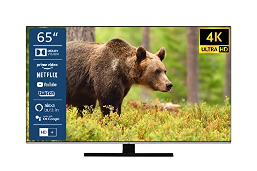 JVC LT-65VU8155 65 Zoll Fernseher / Smart TV (4K Ultra HD, HDR Dolby Vision, Triple-Tuner) - 6 Monate HD+ inklusive [2022]