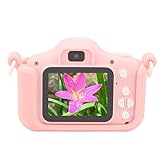 Rosa Astronauten-Digitalkamera für Kleinkinder, 20 MP HD-Dual-Kamera, Lustige Bilderrahmen, Lange Akkulaufzeit für Weihnachts- und Geburtstagsgeschenke