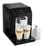 Krups EA8918 Evidence Kaffevollautomat | OLED-Display Barista Quattro Force Technologie | 12 Kaffee-Variationen | 3 Tee-Variationen | One-Touch-Cappuccino Funktion | 2-Tassen Funktion | schwarz