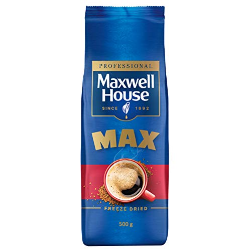 Maxwell House Max Instant-Kaffee, 500g löslicher Kaffee, Intensität 4/5, ideal für den Vendingbereich