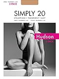 HUDSON Damen SIMPLY 20 2-PACK Strumpfhosen, 120021243, Fein, 48/50, BLACK, Schwarz