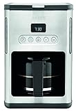Krups KM442D Premium Filter-Kaffeemaschine | 10-15 Tassen | 1,000 Watt |programmierbar | Warmhaltefunktion | edelstahl | schwarz