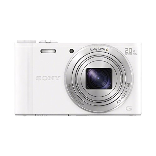 Sony DSC-WX350 Digitalkamera (18,2 Megapixel, 20-fach opt. Zoom, 7,5 cm (3 Zoll) LCD-Display, NFC, WiFi) weiß