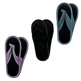 GAWILO 3 Paar rutschfeste Damen Stoppersocken als Zehentrenner – ABS Socken – Haussocken – Hausschuhe – ideal für den Sommer (39-42, farbig 1)