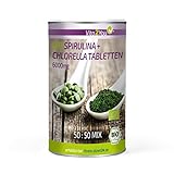 Bio Chlorella + Spirulina Tabletten - 500 Tabletten - Aus Ökologischen Anbau - Rohkost - Algen ohne Zusätze - Premium Qualität