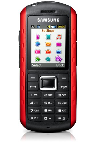 Samsung GT-B2100 Outdoor Handy (1,3 MP-Kamera, MP3, IP57-Zertifizierung, wasserdicht) scarlet-red