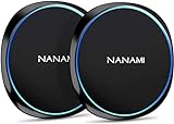 Fast Wireless Charger,2-Pack Nanami 10W Schnelles drahtloses Ladegerät für Samsung S22 S22Ultra S21S20S10, 7.5W Qi Ladegerät Wireless Ladepad für iPhone 14 13 12 11 X XS Max XS8Neue Airpods