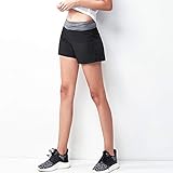 Frauen Sport Shorts Gym Fitness Tanz Shorts Damen Shorts Athleisure 2 In 1 Short Pants,V-S