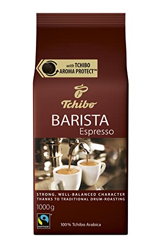 Tchibo Barista Espresso Bohnenkaffee 1kg 100% Arabica, dunkel geröstet, Niedriger Koffeingehalt