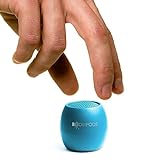 Boompods Zero Talk Mini tragbarer Bluetooth Lautsprecher mit Amazon Alexa - Outdoor Lautsprecher klein, IPX6 wasserdicht, Mikrofon, 5 Std Spielzeit, Portable Speaker für Dusche, Reisen, Auto, Blau