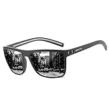 ZENOTTIC Sonnenbrille Herren Polarisiert Leichte TR90 Rahmen UV400 Schutz Quadrat Sonnenbrille