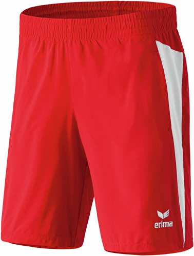 Erima Erwachsene Shorts Premium One, Rot/Weiß, M