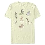 Disney T-Shirt für Herren mit dem Aufdruck Winnie The Pooh Winnie, cremefarben, Größe M, US