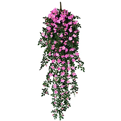 LNX Künstliche Pflanzenblumen, An der Wand Befestigte Gefälschte Blumen, Home Balkonkorb Dekoration, 1 Stück, Wandschmuck, Garten Wohnzimmer Innendekoration