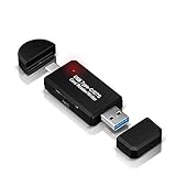 ERVENIL 3.0 USB-Typ C Kartenlesegerät, SD/Micro SD Kartenleser Speicherkartenleser mit Micro USB OTG, USB 3.0 Adapter für Samsung, Huawei, Android Smartphone, MacBook und PC Laptop