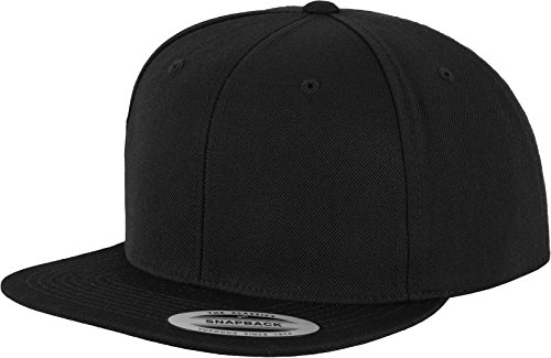 Flexfit Classic Snapback Cap (Uni, schwarz-schwarz)