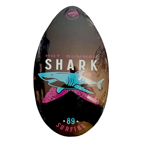 Bob Gnarly Surf Skimboards für Kinder, Holz, 76,2 cm (Hot Summer Shark)