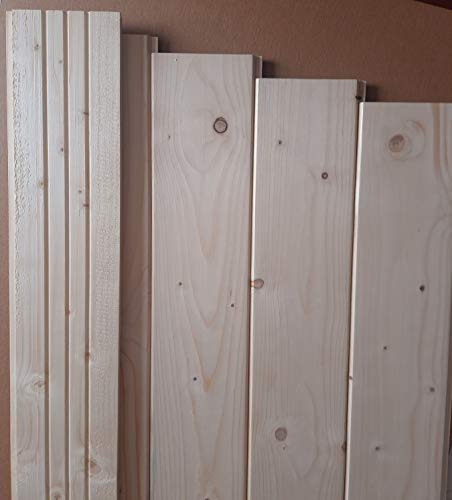 AZZAP Profilbretter Profilholz Fassadenprofil Fasebretter 18x145mm Länge:150cm Holz 10 St.