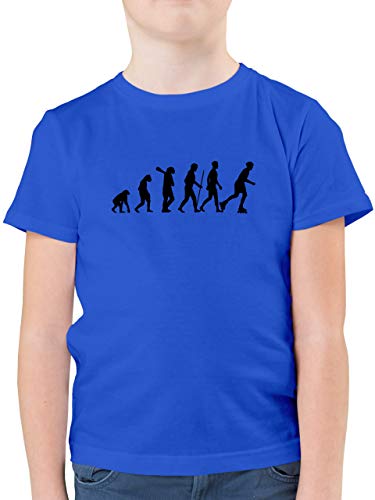 Evolution Kind - Inliner Evolution - 140 (9/11 Jahre) - Royalblau - inliner Tshirt - F130K - Kinder Tshirts und T-Shirt für Jungen