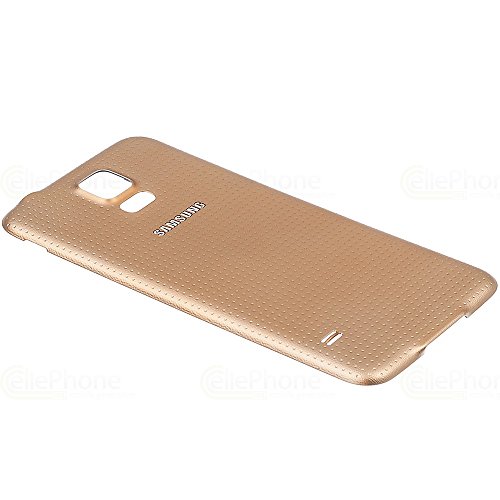 Original Samsung Galaxy S5 ( SM-G900F ) ( EF-OG900SFEGWW / GH98-32016D ) Akkudeckel - gold
