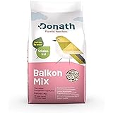 Donath Balkon Mix - schalenfreie Mischung für einen sauberen Balkon - wertvolles Ganzjahres Wildvogelfutter - aus unserer Manufaktur in Süddeutschland - 1 Kg
