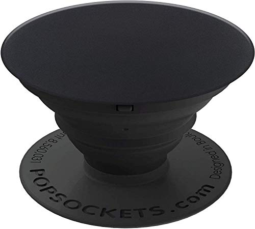 PopSockets - Ausziehbarer (Nicht Austauschbarer) Sockel und Griff für Smartphone und Tablet - Schwarz