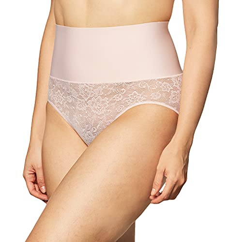 Maidenform Damen Tame Your Tummy Brief Shapewear-Unterhose, Pink Pirouette Spitze, Medium