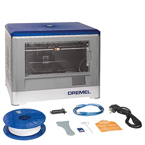 Dremel DigiLab 3D20 3D Drucker (PLA Filament 1,75 mm kompatibel, Druckgröße 228 x 149 x 134 mm, 100 Mikron Auflösung, LCD Touchscreen, SD-Karte, Slicing Software für Bastler)