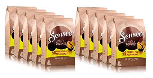 Senseo Kaffeepads Mocca Gourmet, Frisch & Intensiv, Kaffee für Kaffepadmaschinen, 480 Pads