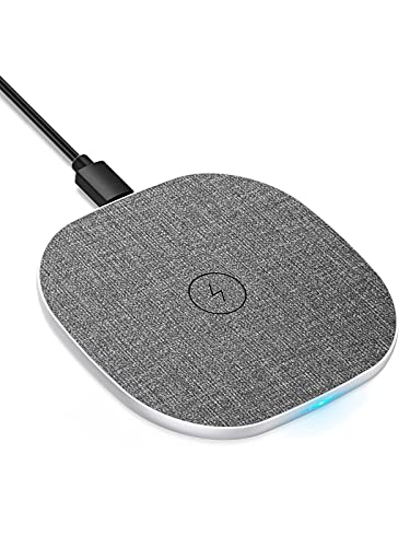 LUXSURE Wireless Charger Qi Ladestation Kabelloses Induktions Ladegerat schnelles für iPhone 11/11 Pro/X/XS/XS MAX/XR/8/8Plus Samsung S10/S10+/S9/S9+/S8/S8+/S7/S7 Edge/ S6, Huawei P40 usw. (White)