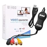 UCEC Video Grabber USB 2.0, Video Capture USB, Digital DVD Video Grabber Mac OS X PC Windows 7 8 10, All IN ONE