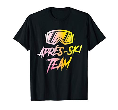 Skibrille Apres Ski Party Berge Team Bunt Piste - Geschenk T-Shirt