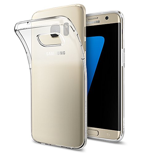 Spigen Liquid Crystal Hülle Kompatibel mit Samsung Galaxy S7 Edge -Crystal Clear