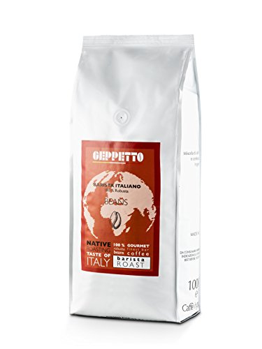 GEPPETTO Barista Italiano 100% Robusta Kaffeebohnen 1kg, italienischer Caffè