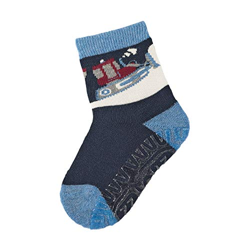 Sterntaler Baby - Jungen Socken Fli Fli Soft Schneeschieber, Blau (Mittelblau Mel. 375), 22 (Herstellergröße: 22)