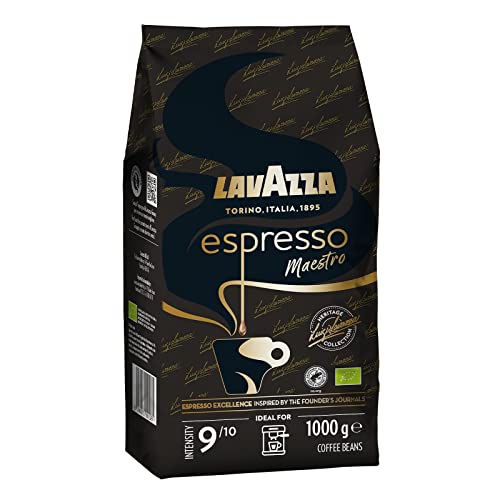 Lavazza Espresso Maestro - 1 kg geröstete Kaffebohnen - majestätische Bio-Espressomischung - nach einem Originalrezept von 1895