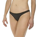 arena Damen Trainings Bikinihose Solid (Schnelltrocknend, UV-Schutz UPF 50+, Kordelzug, Chlorresistent), Black-White, 42