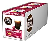 NESCAFÉ Dolce Gusto Good Morning Coffee, 60 Kaffeekapseln (Premium Arabica, Americano Style, Intensität 5), Big Pack mit 20 Kapseln, 3er Pack (3 x 20 Kapseln)