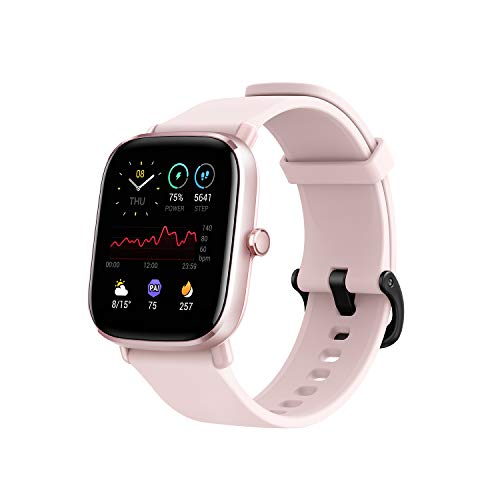 Amazfit Smartwatch GTS 2 Mini GPS Aktivitätstracker 1,55'' mit 70 Sportmodi, 14 Tagen Akkulaufzeit, Überwachung von SpO2, Herzfrequenz, Schlaf und Stress für Herren Damen