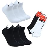 Pierre Cardin Sneaker Socken Herren (10er Pack) - Kurze Halbsocken Füßlinge Atmungsaktive Baumwolle - Schwarz & Weiß