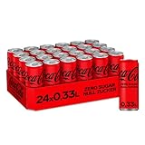 Coca-Cola Zero Sugar / Koffeinhaltiges Erfrischungsgetränk in stylischen Dosen mit originalem Coca-Cola Geschmack - null Zucker und ohne Kalorien / 330 ml (24er Pack)