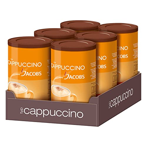 JACOBS Löskaffee Typ Cappuccino 6 x 400 g Dosen löslicher Kaffee Instantkaffee