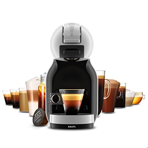 Krups Dolce Gusto KP123B Maschine Mini Me | Kaffeekapselmaschine | über 30 verschiedene Getränke vollautomatisch | Heiß- und Kaltfunktion | 1500 Watt | Artic-Grey/schwarz